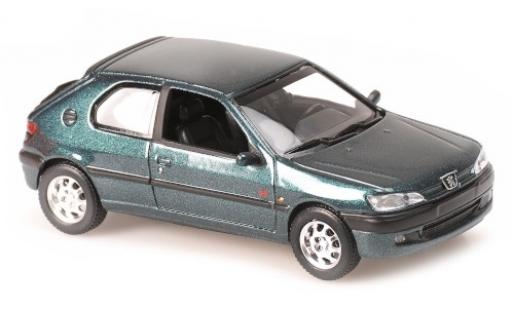 Peugeot 306 1/43 Maxichamps metallic green 1998 diecast model cars