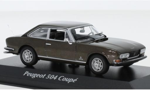 Diecast model cars Peugeot 504 1/43 Maxichamps Coupe metallic brown 1976 Peugeot 504 1/43 Maxichamps Coupe metallic brown 1976 diecast model cars