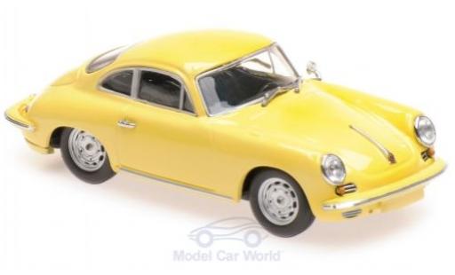 Diecast model cars Porsche 356 1/43 Maxichamps C Carrera 2 yellow 1963 Porsche 356 1/43 Maxichamps C Carrera 2 yellow 1963 diecast model cars