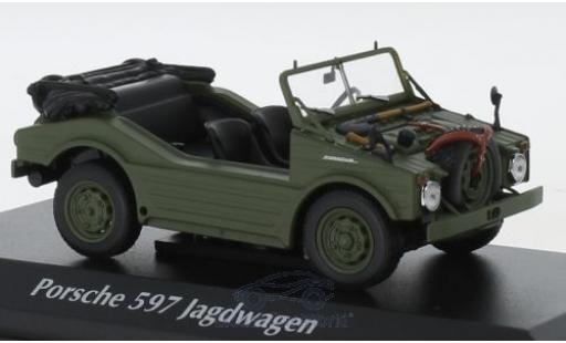 Porsche 597 1/43 Maxichamps Jagdwagen oliv 1954 diecast model cars
