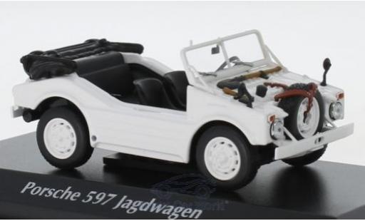 Porsche 597 1/43 Maxichamps Jagdwagen white 1954 diecast model cars