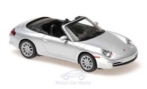 Diecast model cars Porsche 996 1/43 Maxichamps 911 () Cabriolet grey 2001 Porsche 996 1/43 Maxichamps 911 () Cabriolet grey 2001 diecast model cars