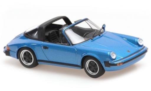 Diecast model cars Porsche 930 Targa 1/43 Maxichamps 911 Targa metallic blue 1977 Porsche 930 Targa 1/43 Maxichamps 911 Targa metallic blue 1977 diecast model cars