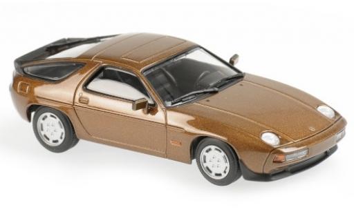 Porsche 928 1/43 Maxichamps S metallic brown 1979 diecast model cars