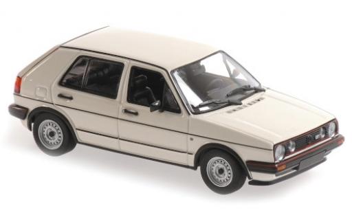 Diecast model cars Volkswagen Golf 1/43 Maxichamps II GTI white 1985 5-portes Volkswagen Golf 1/43 Maxichamps II GTI white 1985 5-portes diecast model cars
