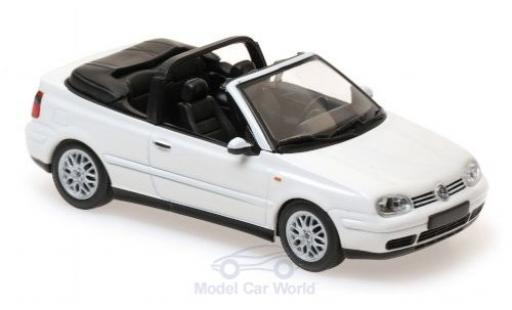 Diecast model cars Volkswagen Golf 1/43 Maxichamps IV Cabriolet white 1998 Volkswagen Golf 1/43 Maxichamps IV Cabriolet white 1998 diecast model cars