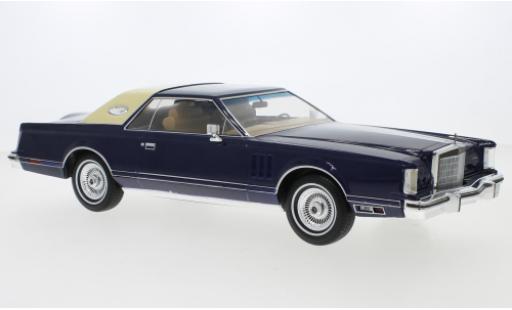 Diecast model cars Lincoln Continental 1/18 MCG Mark V blue 1978 Lincoln Continental 1/18 MCG Mark V blue 1978 diecast model cars