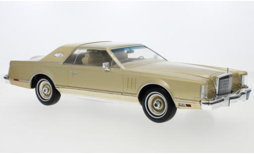 Diecast model cars Lincoln Continental 1/18 MCG Mark V gold 1978 Lincoln Continental 1/18 MCG Mark V gold 1978 diecast model cars
