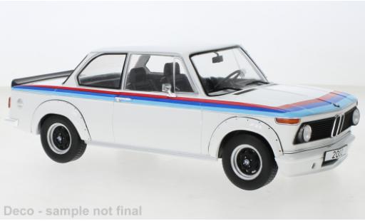 Bmw 2002 1/18 MCG turbo white/Décorer 1973 diecast model cars