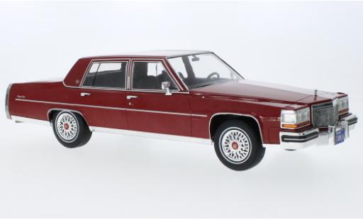 Diecast model cars Cadillac Fleetwood 1/18 MCG Brougham metallise red foncé 1982 Cadillac Fleetwood 1/18 MCG Brougham metallise red foncé 1982 diecast model cars