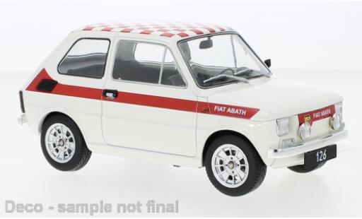 Fiat 126 1/18 MCG Abarth-Look white 1972 diecast model cars