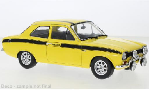 Diecast model cars Ford Escort 1/18 MCG MK I Mexico yellow 1973 Ford Escort 1/18 MCG MK I Mexico yellow 1973 diecast model cars
