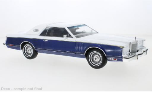 Diecast model cars Lincoln Continental 1/18 MCG Mark V white/blue 1978 Lincoln Continental 1/18 MCG Mark V white/blue 1978 diecast model cars