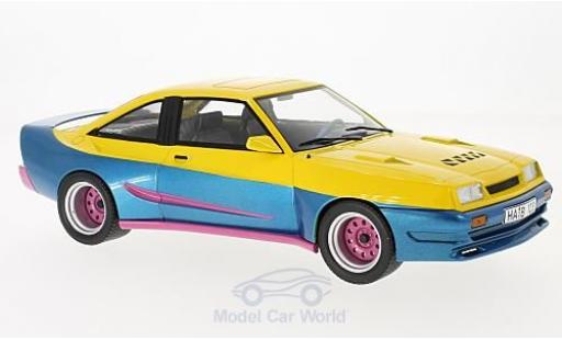Opel Manta B 1/18 MCG B Mattig yellow/blue 1991 diecast model cars