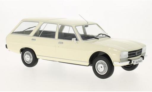 Diecast model cars Peugeot 504 1/18 MCG Break white 1976 les portes et capos fermé Peugeot 504 1/18 MCG Break white 1976 les portes et capos fermé diecast model cars