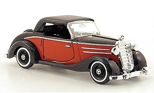 Mercedes 170 Cabriolet 1/87 Busch S Convertible red/black closed 1949 diecast model cars