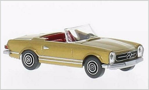 Mercedes 250 Base 1/87 Wiking SL Convertible gold diecast model cars