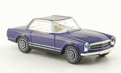 Mercedes 250 Base 1/87 Wiking SL Coupe (W113) blue diecast model cars