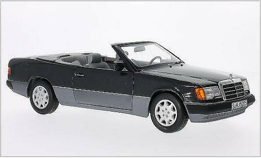 Mercedes 300 Coupe 1/18 Norev CE-24 (A124) Convertiblele metallic black diecast model cars