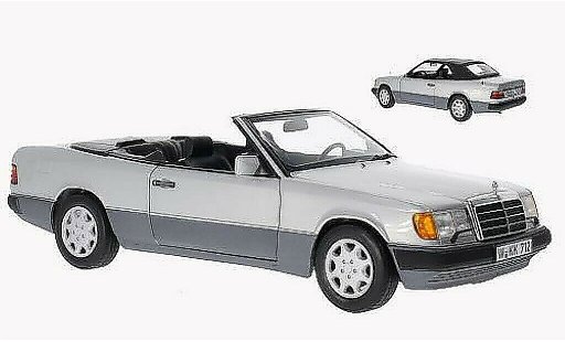 Mercedes 300 Coupe 1/18 Norev CE-24 Convertible grey 1989 diecast model cars
