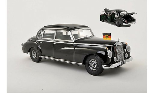 Mercedes 300 Base 1/18 Norev (W186) Staatslimousine Adenauer black diecast model cars