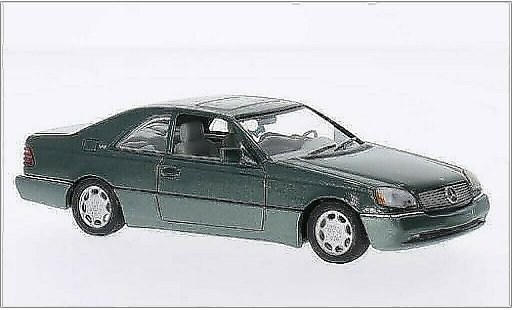 Mercedes 600 AMG 1/43 Minichamps SEC Coupe (C140) metallic green 1992 diecast model cars