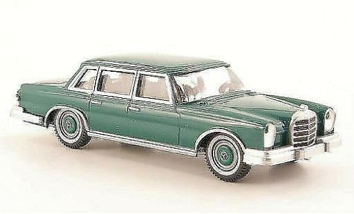 Mercedes 600 Base 1/87 Wiking (W100) green diecast model cars