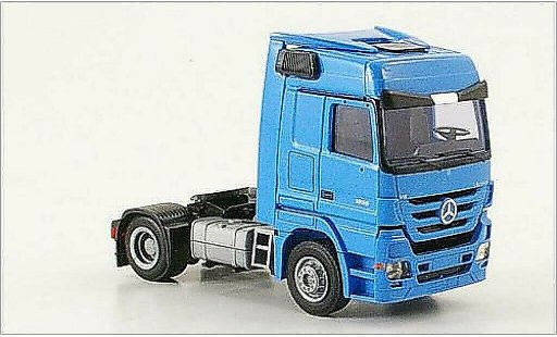 Mercedes Actros Base 1/87 AWM 1855 MP3 2-Achser Aerop. blue diecast model cars