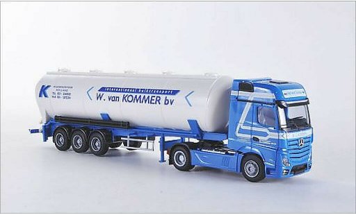 Mercedes Actros Gigaspace 1/87 AWM 2 Giga. W. van Kommer bv (NL) Aerop.-Kippsilo-SZ diecast model cars