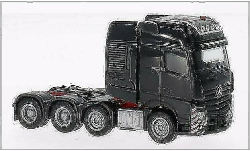 Mercedes Actros Gigaspace 1/87 Herpa SLT Schwerlastzugmaschine black diecast model cars