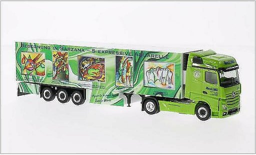 Mercedes Actros Gigaspace 1/87 Herpa Wirtz Art Truck Kuhltrunk-SZ diecast model cars