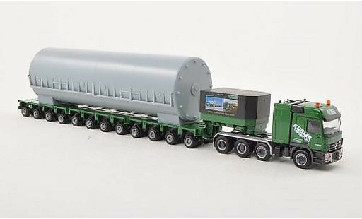 Mercedes Actros Base 1/87 Herpa L 02 Kubler Tieflade-SZ with Ladegut diecast model cars