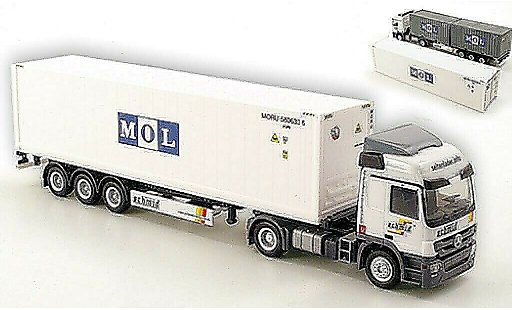 Mercedes Actros Base 1/87 Herpa L 08 Schmid Regensburg / MOL Container-SZ diecast model cars