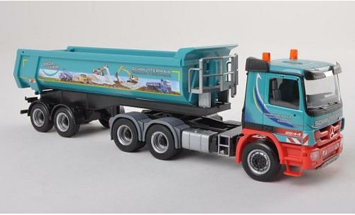 Mercedes Actros Base 1/87 Herpa M08 Rundmulden-SZ 3/2 Schmuttermair diecast model cars