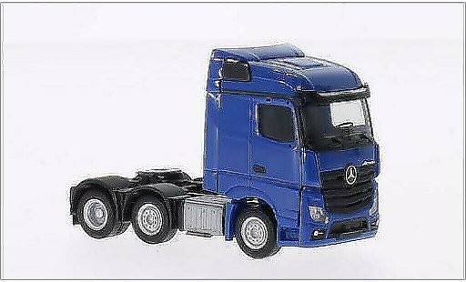 Mercedes Actros Streamspace 1/87 Herpa 6x2 blue diecast model cars