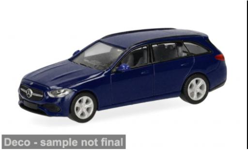 Diecast model cars Mercedes Classe C T-Modell blau 1/87 Herpa