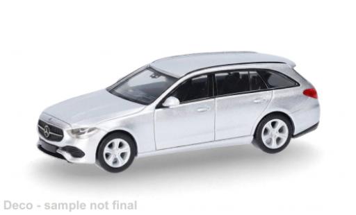 Diecast model cars Mercedes Classe C T-Modell silber 1/87 Herpa
