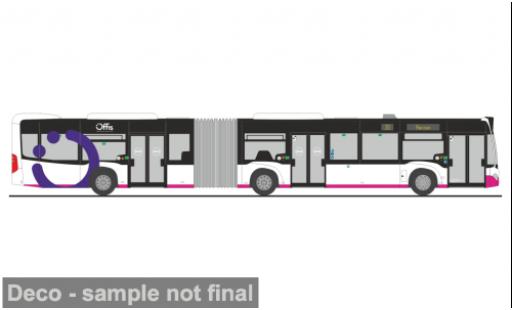 Diecast model cars Mercedes Citaro G 2015 &Atilde;�ffis Nahverkehr Hameln - Pyrmont 1/87 Rietze