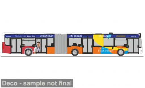 Diecast model cars Mercedes Citaro G 2015 Stadtbus Ingolstadt - Sonepar 1/87 Rietze