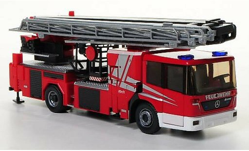 Mercedes Econic Feuerwehr 1/87 Wiking mit Metz B32 Hubrettungsbuhne Fire brigade diecast model cars