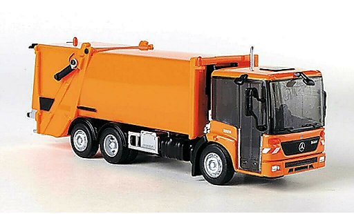 Mercedes Econic Mullwagen 1/87 Schuco orange diecast model cars