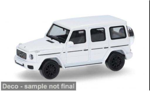 Diecast model cars Mercedes Classe G weiss 1/87 Herpa