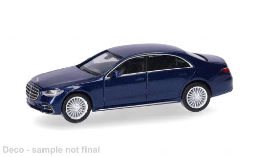 Diecast model cars Mercedes Classe S blau 1/87 Herpa