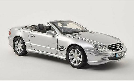 Mercedes Classe SL 500 1/18 Motormax (R230) grey with Klapphood 2002 diecast model cars