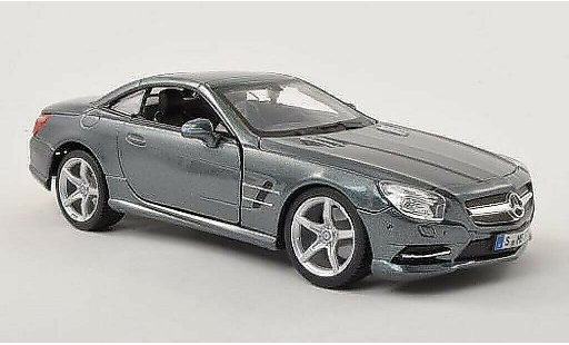 Mercedes Classe SL 500 1/24 Burago (R231) grey hood closed diecast model cars