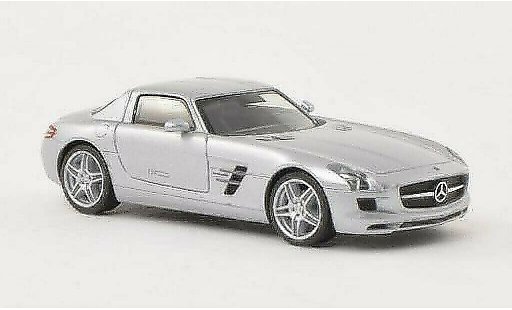 Mercedes SLS Coupe 1/87 Herpa AMG (C197) mett-grey diecast model cars