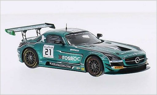 Mercedes SLS GT3 1/43 Spark AMG No.21 Black Falcon Racing 24h Spa 2015 /A.Al diecast model cars