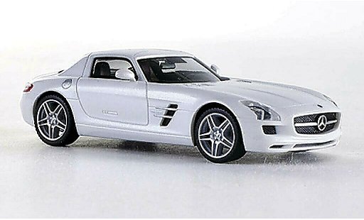Mercedes SLS Coupe 1/87 Herpa AMG white diecast model cars