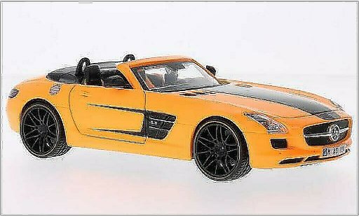 Mercedes SLS Roadster 1/24 Maisto AMG orange/black diecast model cars