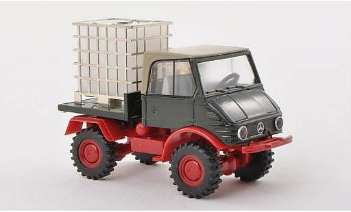 Mercedes Unimog 406-425 1/87 Brekina 421 green with Wassertank diecast model cars